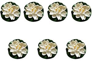 7Pcs 3.9 Inch Faux Lotus Flower