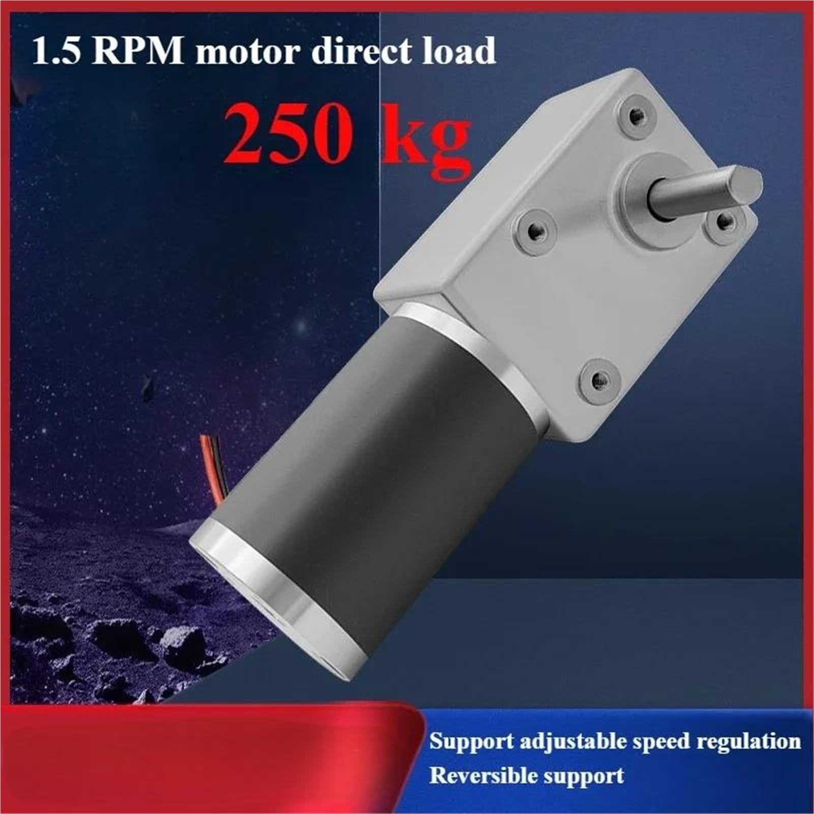 DC-Motor mit Drehmoment, niedriger Drehzahl, Rückwärtsgang und Rückwärtsgangregelung, 12/24 V mit einer schnellen Antwort(34 RPM,12V)