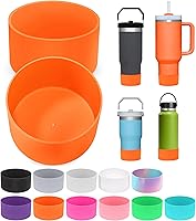 Vista 9 de PICcircuit 2 piezas para Stanley Boot, fondo de silicona para Quencher Adventure 40oz 30oz botella IceFlow 20oz 30oz y para vaso Hydroflask 12-24oz