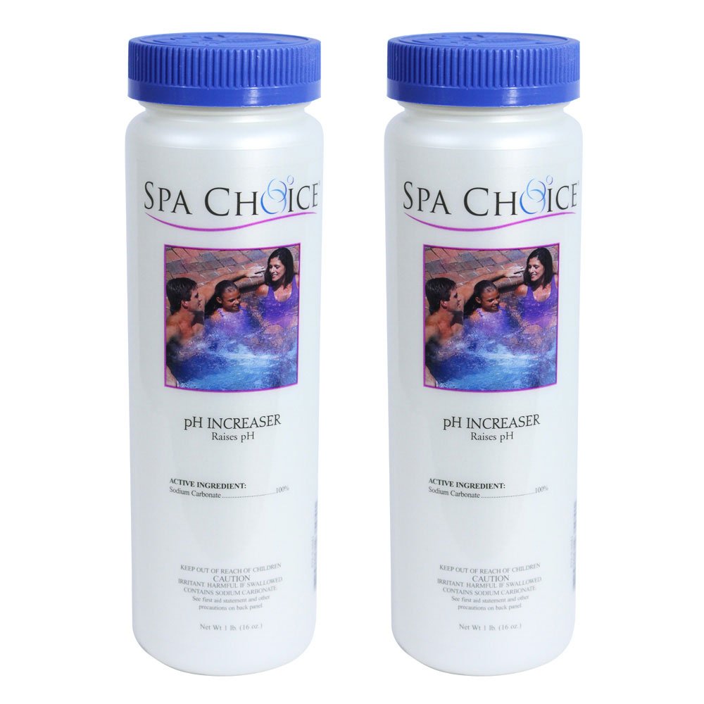 SpaChoice 1-Pound 2-Pack Premium pH Increaser for Hot Tub, 100% Sodium Carbonate, Made in USA