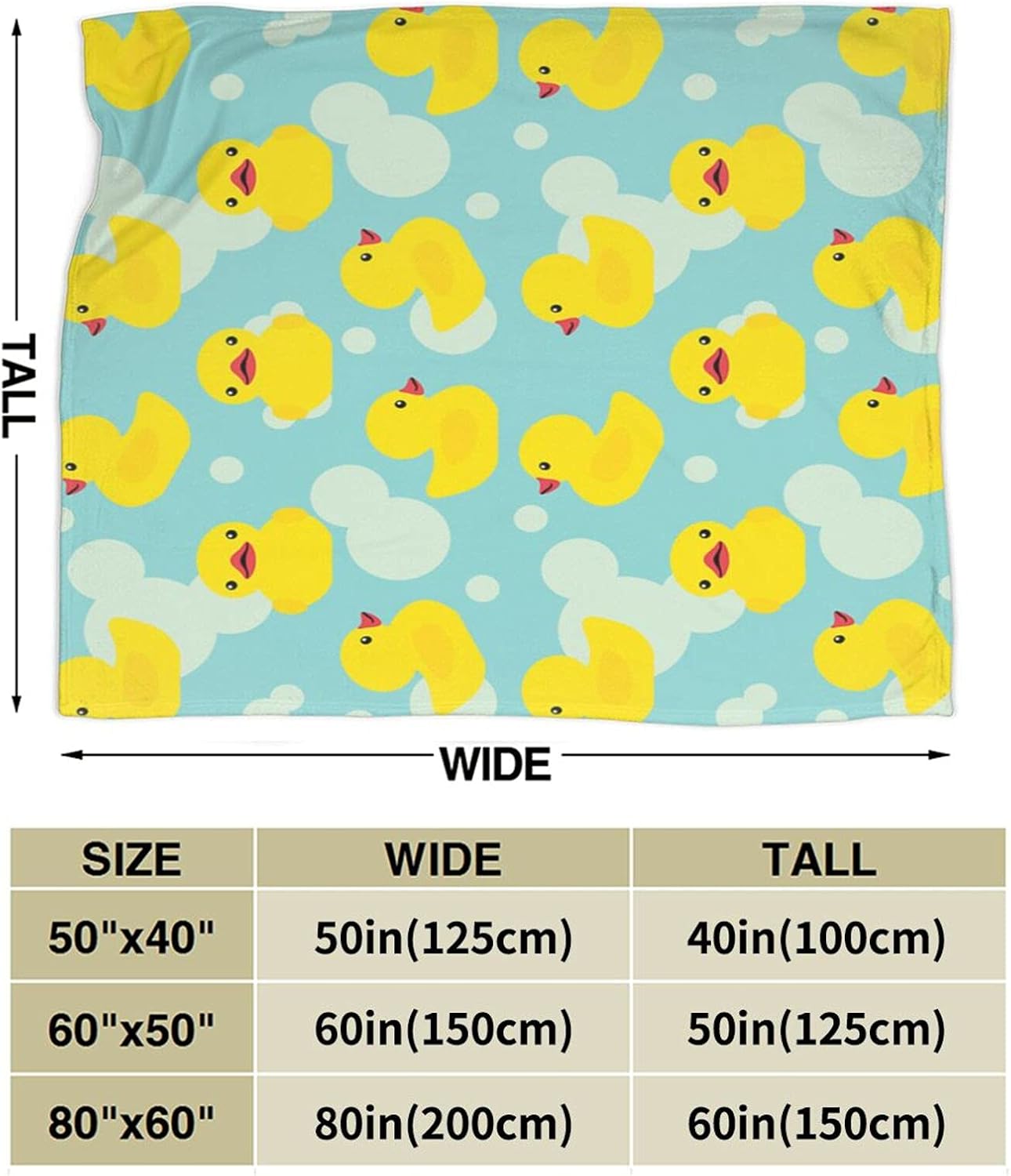 Yellow Cartoon Duck Flannel Fleece Throw Blankets for Bed Sofa Living Room Soft Blanket Warm Throw Blanke - Image 2