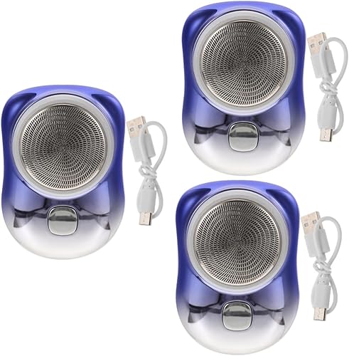 FRCOLOR 3 piezas de afeitadora eléctrica para depilación facial, recortadora de pelo para hombres, afeitadoras de papel de aluminio en húmedo y