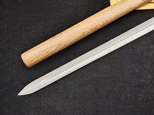 Miniatura 5 de Espada chino (Patrón plegable única (Acero Groove Hoja, Rosewood scabbard) Tang, longitud completa 39"