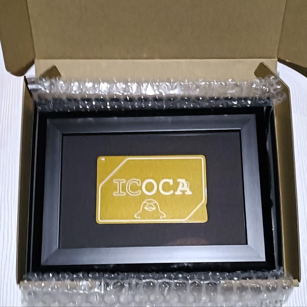 Amazon.co.jp: 黄金のICOCA フレーム付 J-WESTゴールドカード会員限定