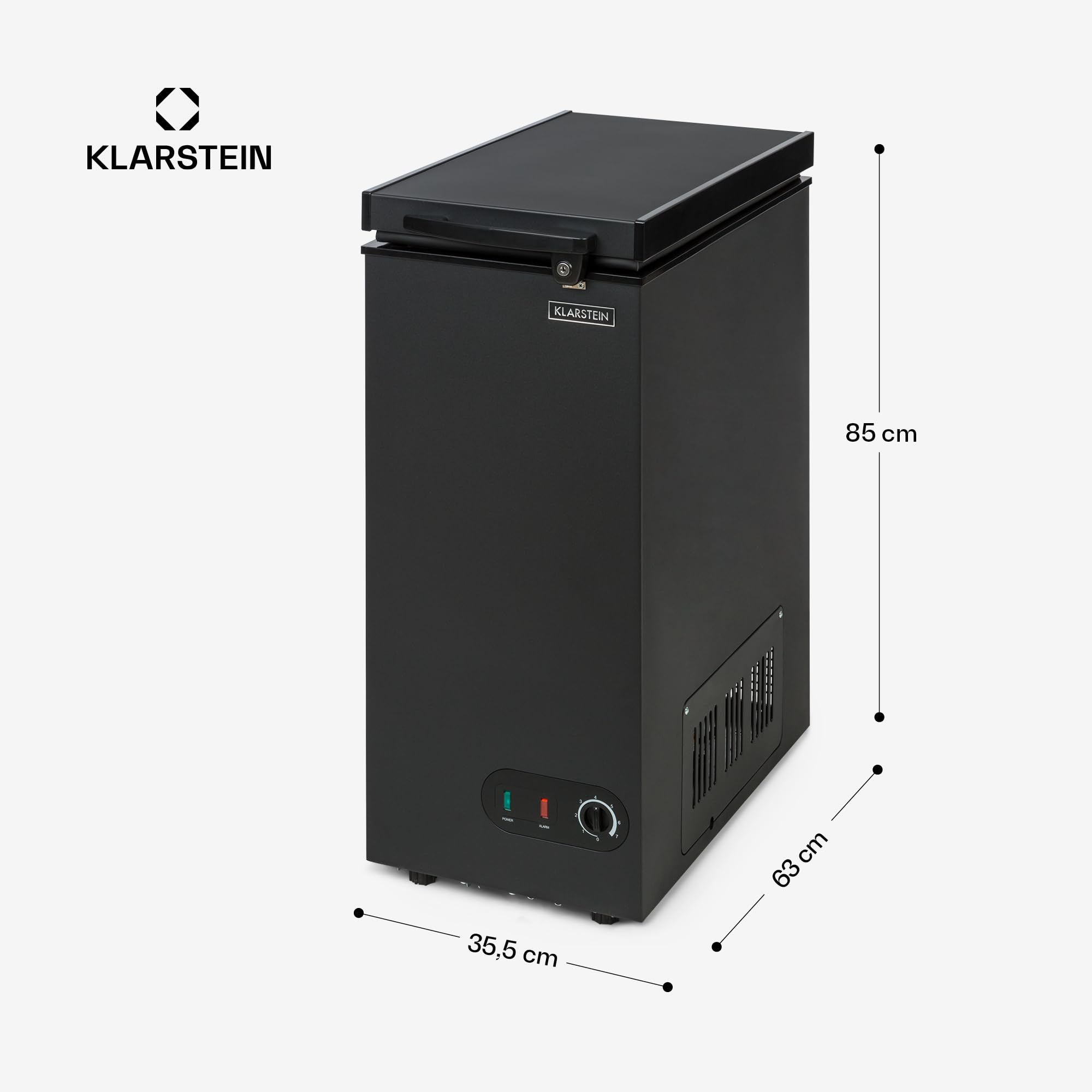Klarstein Mini Congelatore a Pozzetto Piccolo, Alta Efficienza Energetica, Mini Congelatore Piccolo a Pozzetto Compatto con Cestello Rimovibile, Mini Freezer Congelatore per Casa e Ufficio, 51L