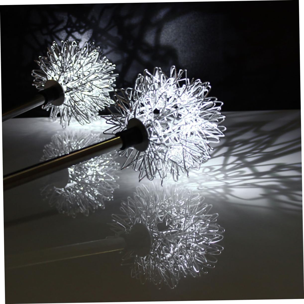 Toyvian 4pcs Dandelion Floor Lamp Solar Ground Stake Lights Led Decorative Landscape Light for Outdoor Home Decor