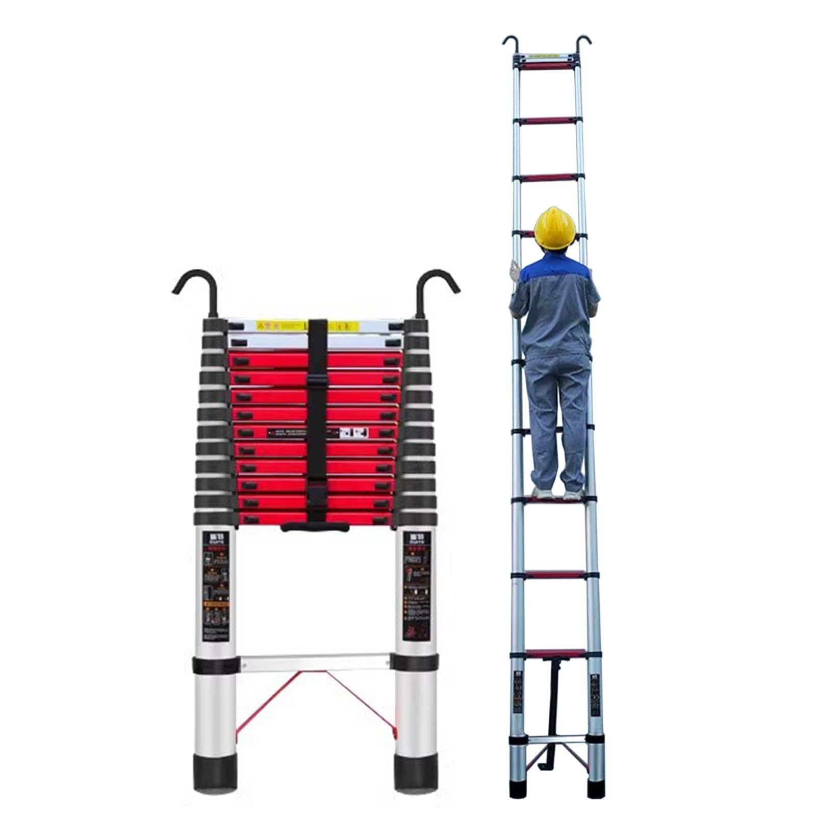 Amazon.co.jp: 伸縮はしご 脚立 3.8m 5m 5.4m 6.2m 7m 7.6m 8m 長い  