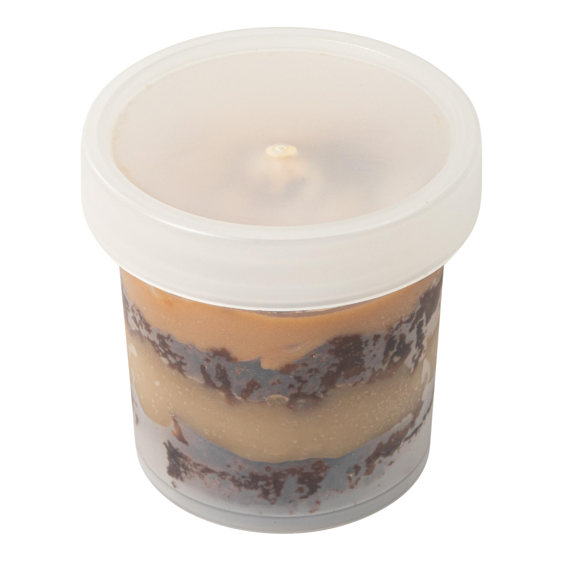 Restaurantware - Mini tazas de postre redondas de 10 onzas, 100 tazas desechables para pudín con tapas, duraderas, apilables, tazas de parfait de plástico transparente con tapas, para llevar postres y