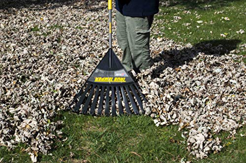 True Temper 2914912 Clog Free Poly Leaf Rake With 48 In. Hardwood Handle With Cushion Grip, 24 Inch #TOP4