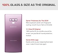 Vista 2 de Compatible con Samsung Galaxy Note 9 - Cubierta de vidrio trasera de repuesto de 6.4 pulgadas SM-N960 para todos los operadores con manual