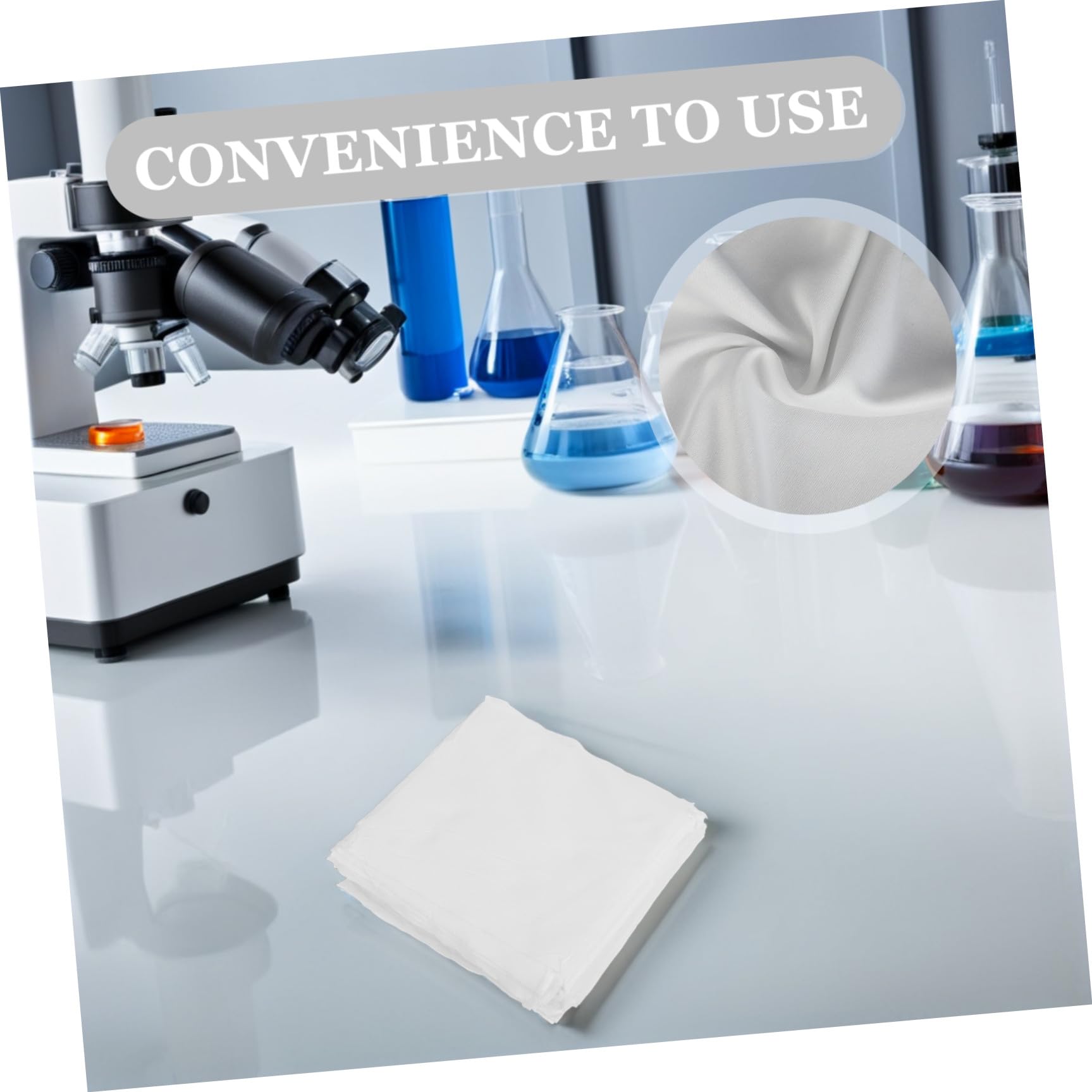 Operitacx Paño Antiestático de Microfibra para Limpieza de Polvo, 100 Piezas, Color Blanco, Material Poliéster, Adecuado para Mantenimiento Aeroespacial y Fabricación de Instrumentos