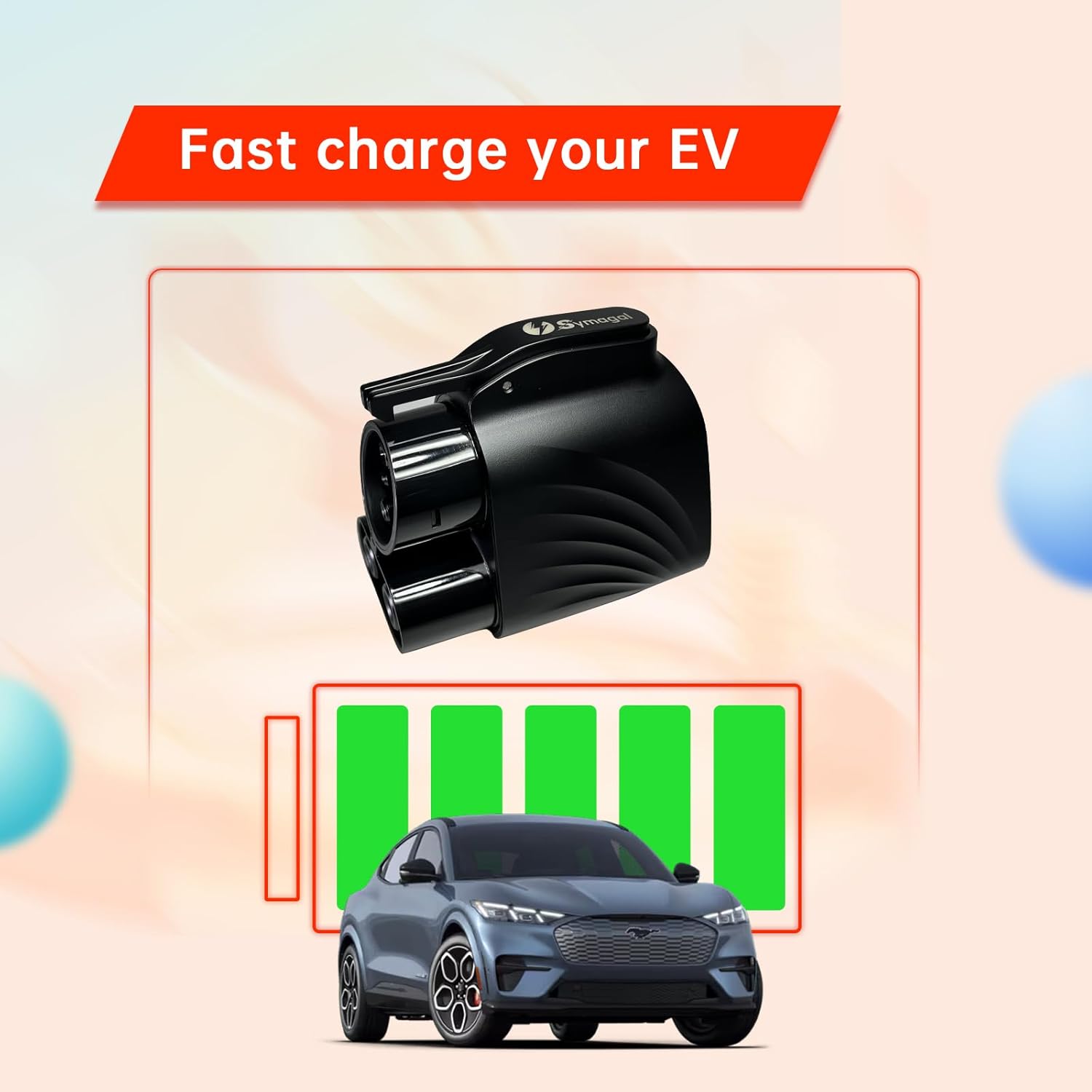 NACS to CCS Adapter, 250KW Tesla Supercharger to CCS Charger Adapter 1000V 500A NACS DC Adapter Fast Charging for Ford, Rivian, Polestar, GM & Volvo EVs