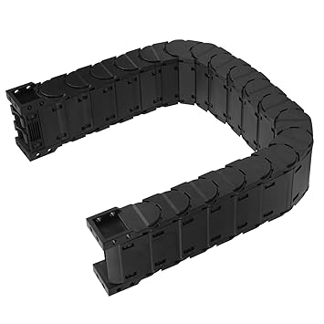 Wedinard Drag Chain, Durable Practical Cable Drag Chain, for Tank Towlines Removable Assembly -25~100 Nylon 66 Low Noise Series(D25*75, Length 1m)