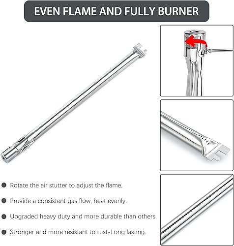 Miniatura 6 de Genesis E-330 Grill 4 quemadores 62752 7620 7621 Barras aromatizantes 65505 Piezas de repuesto para Weber Genesis Grill Parts 300 Series con control