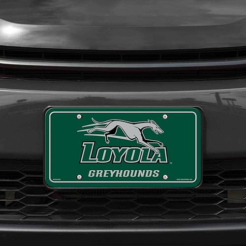 Miniatura 21 de NCAA etiqueta de metal para auto, negro