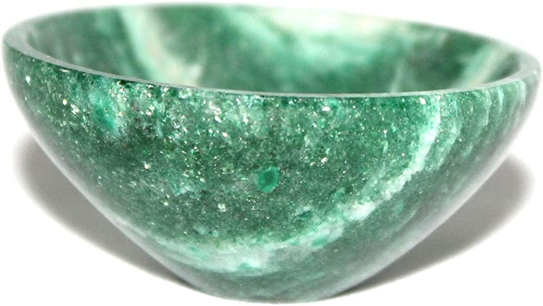 Handcrafted Jet Natural Gree Jade Bowl 2 inch Healing Chakra Balancing Meditation Feng Shui Bowl Spiritual Crystals Healing Crystals Energy Gemstone Generator
