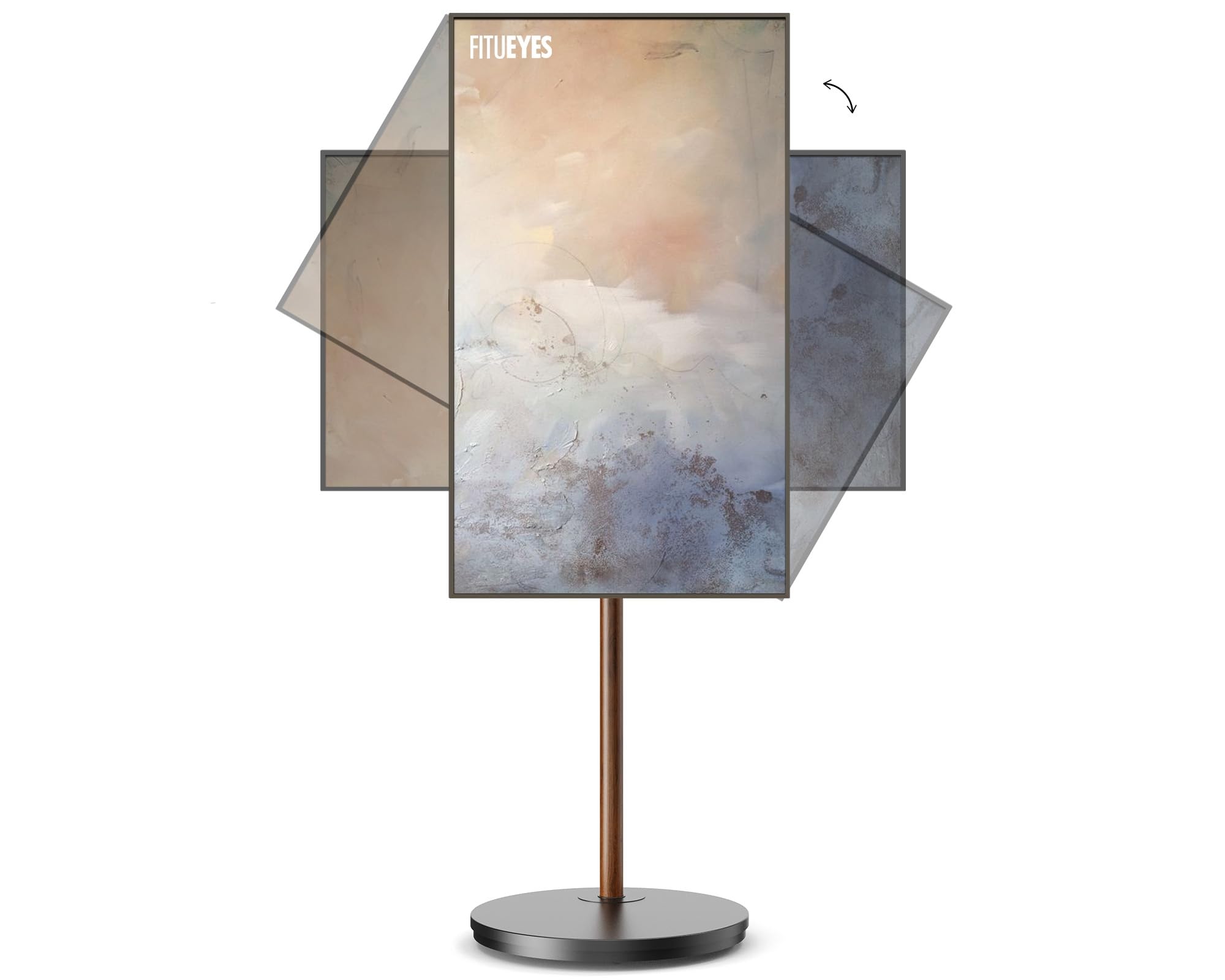 Supporto TV Da Pavimento Portatile Con Ruote | Regolabile In Altezza Per TV 24-48 Pollici, VESA 200x200, Fino A 20kg - Foto 8