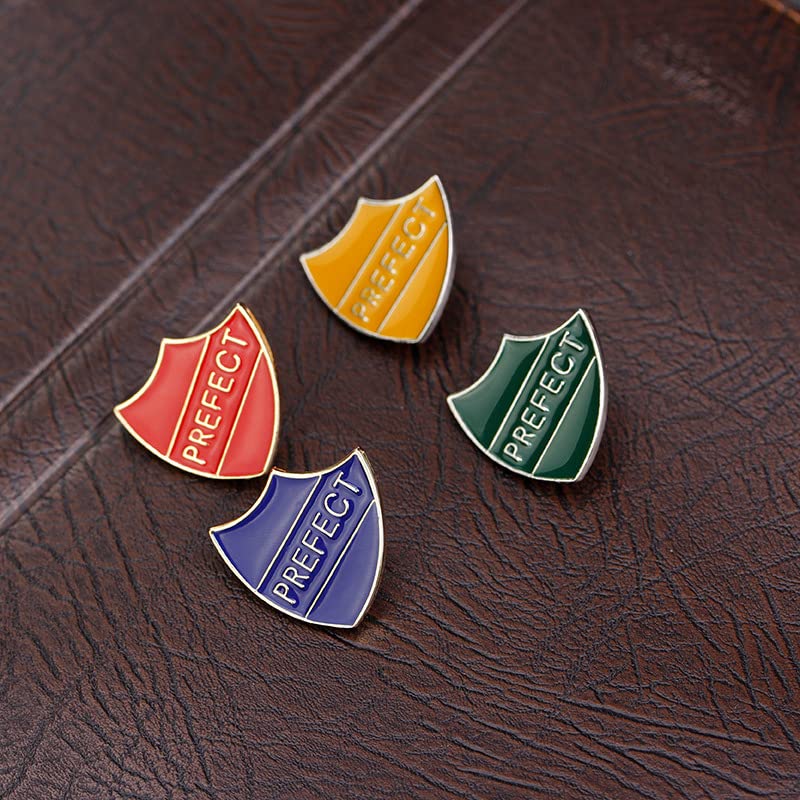 Image of Ximimark 4 PCS 4 Colors Personality Prefect Letter Cartoon Enamel Metal Pin Jewelry Fashion Badge Brooch Women Men Set Pins Gift