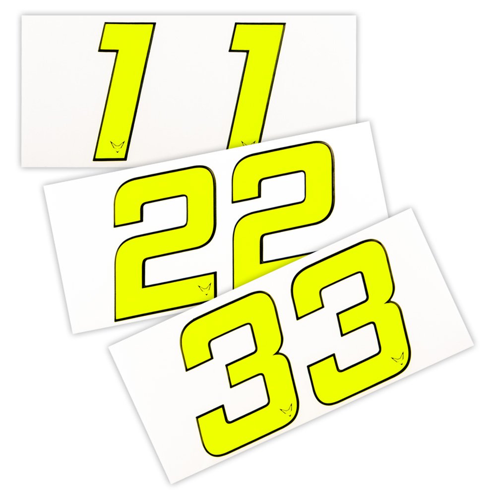 2 set numero di partenza 40 cm numero a scelta adesivo pellicola
