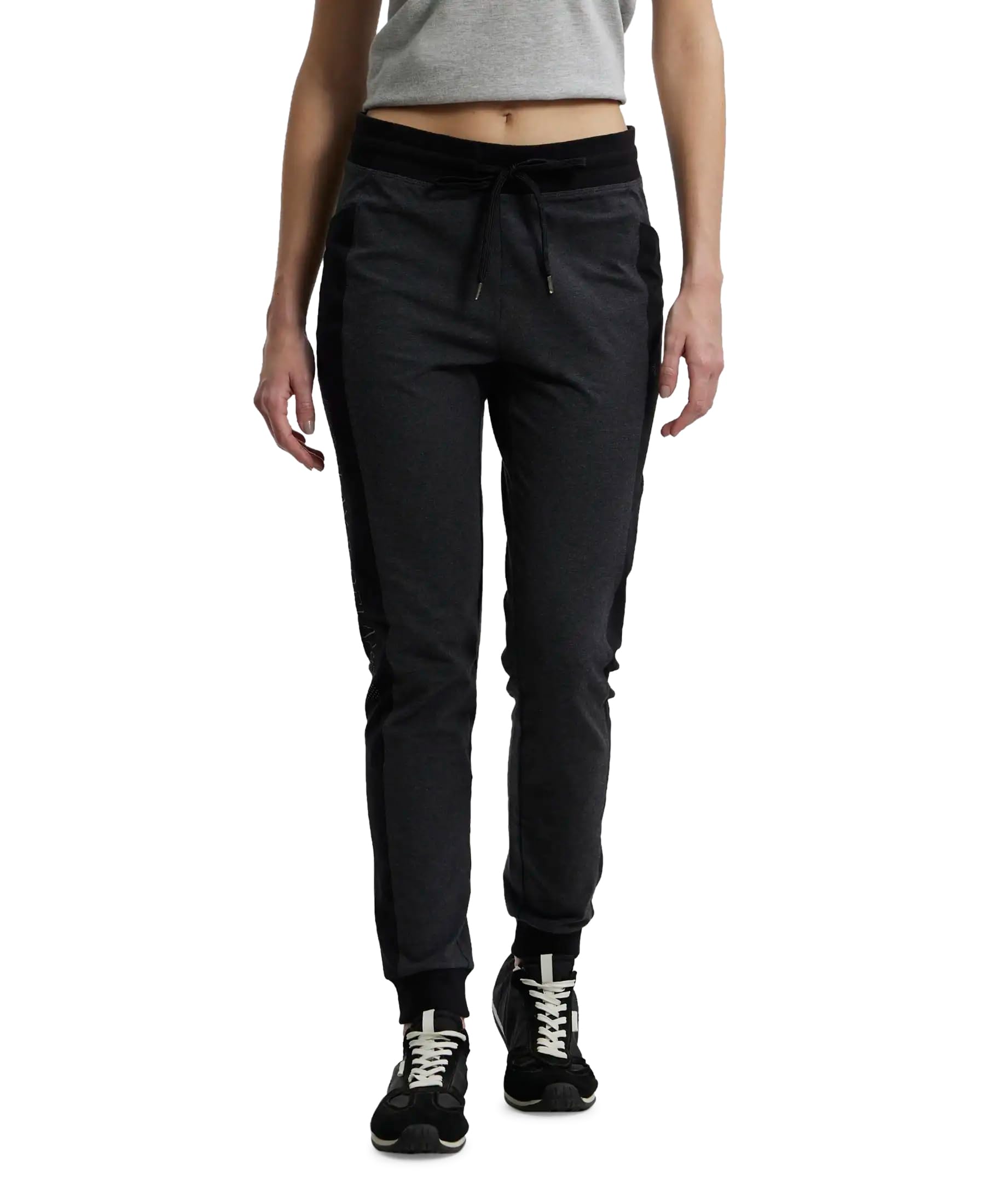 jockey AW36 Women's Super Combed Cotton Elastane Stretch Slim Fit Mid Rise Joggers with Side Pockets-picture-19
