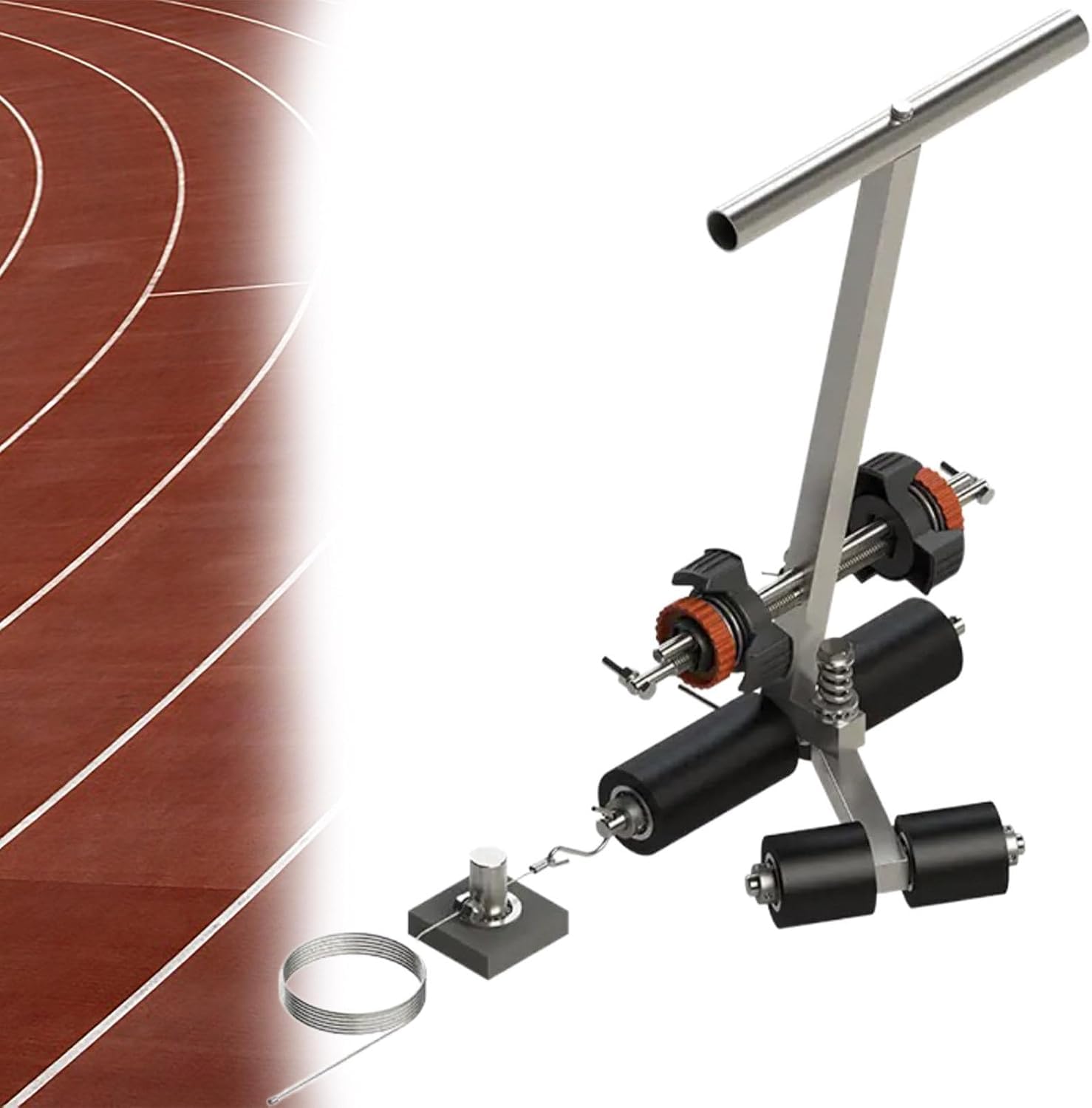 asdchZen Line Striping Machine For Asphalt & Concrete - Floor Paint Tape Applicator For Driveways & Roads, Ideal For Warning Markings & Safety Applications