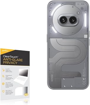 BoxWave Screen Protector Compatible with Nothing Phone 2a Plus - ClearTouch Anti-Glare Privacy 2-Pack, Privacy Screen Protector Flexible Film Anti-Glare