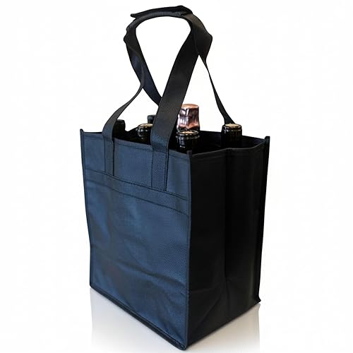 Wine Tote Bag with Dividers 6 Bottle Carrier for Wine,