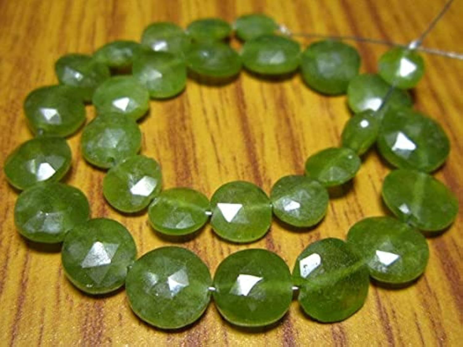 Vessonite coin briolettes pierres naturelles pour colliers et bracelets de mariage