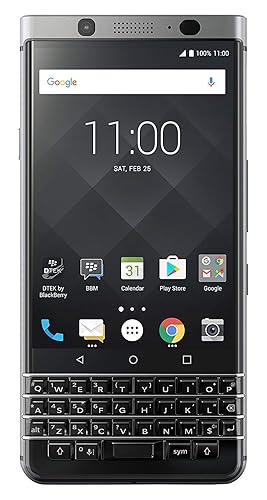 BlackBerry KEYone 32GB BBB100-1 - 4.5" Inch Factory Unlocked LTE Smartphone (Silver) - International Version - No Warranty in The US - GSM ONLY, NO CDMA