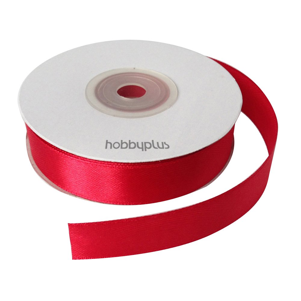 Www.hobbyplus.co.uk #252: Red 22Meter Full Reel 15Mm Satin Ribbon