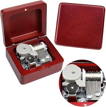 Sinzyo Tonari No Totoro Music Box Vintage Musical Boxs Gift for Birthday Valentines Day Christmas DayWine Red Box