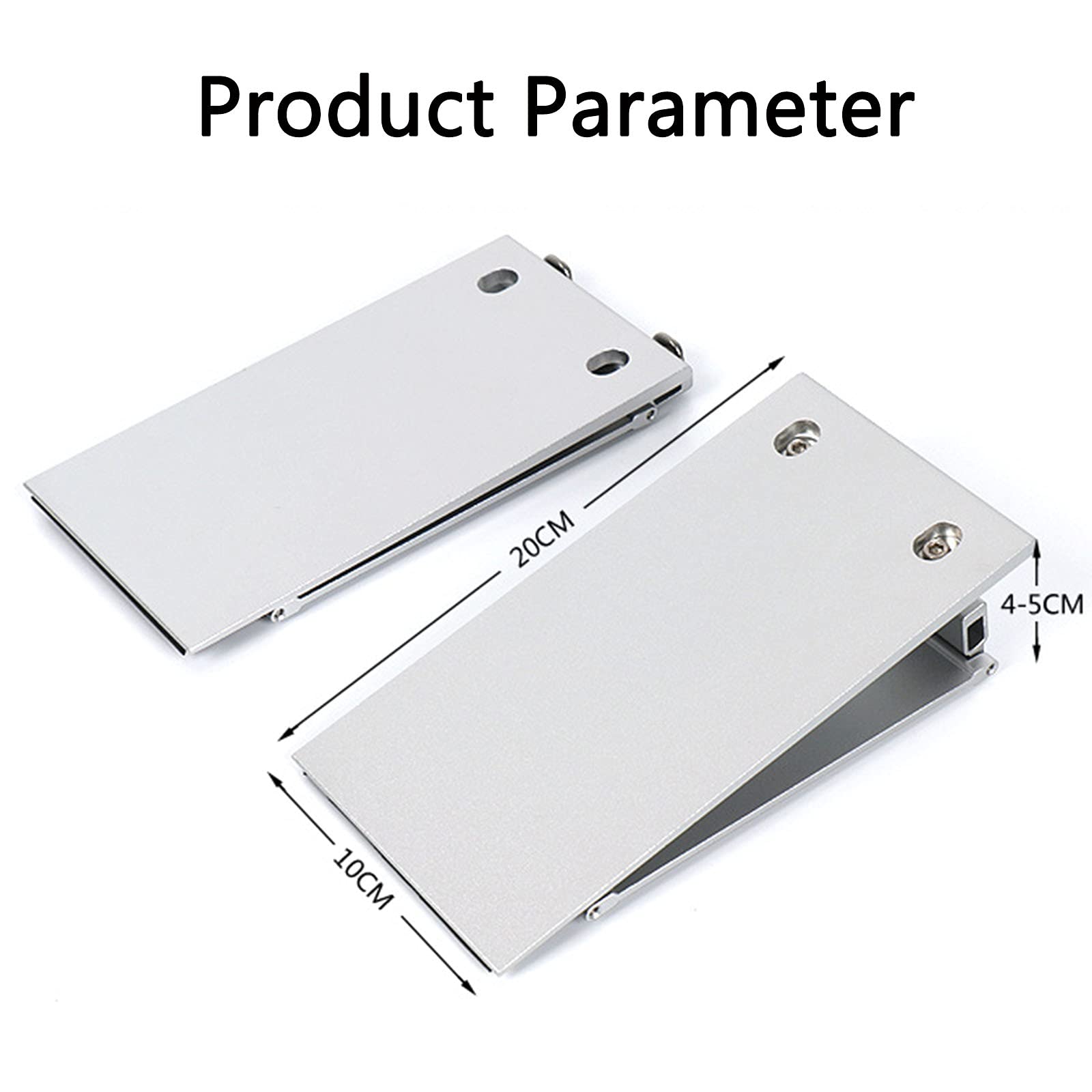 Winter Rampas Antideslizante para sillas de Ruedas, Altura Ajustable 4-5 cm Rampa de umbral de aleación de Aluminio Utilizada para umbrales, Puertas y baños, un par