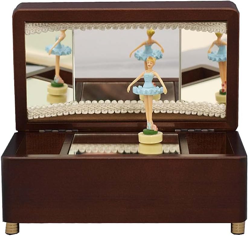 Waltz ballerina music box (L) flower (japan import) by WOODNY