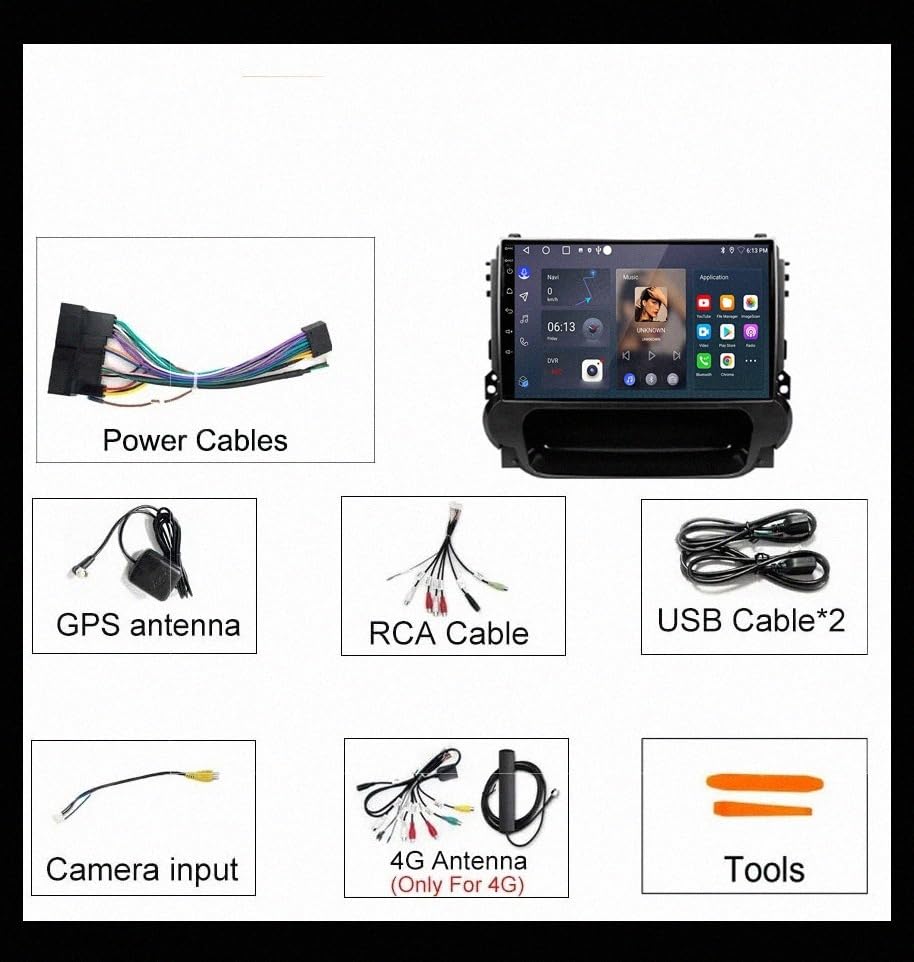 Pantalla Carplay para solucionar la falta de bluetooth en chevrolet tracker 6