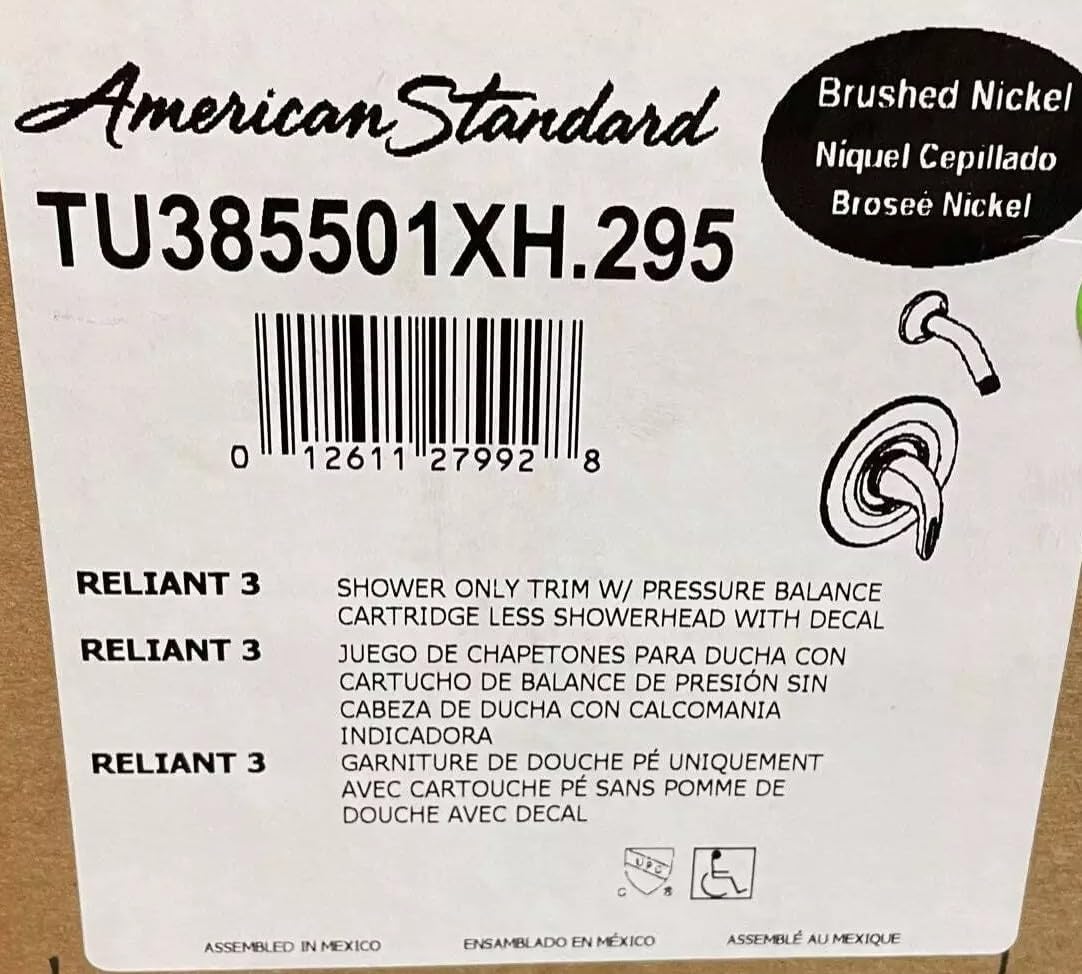 AMERICAN STANDARD TU385.501.XH.295 Bathtub, Brushed Nickel