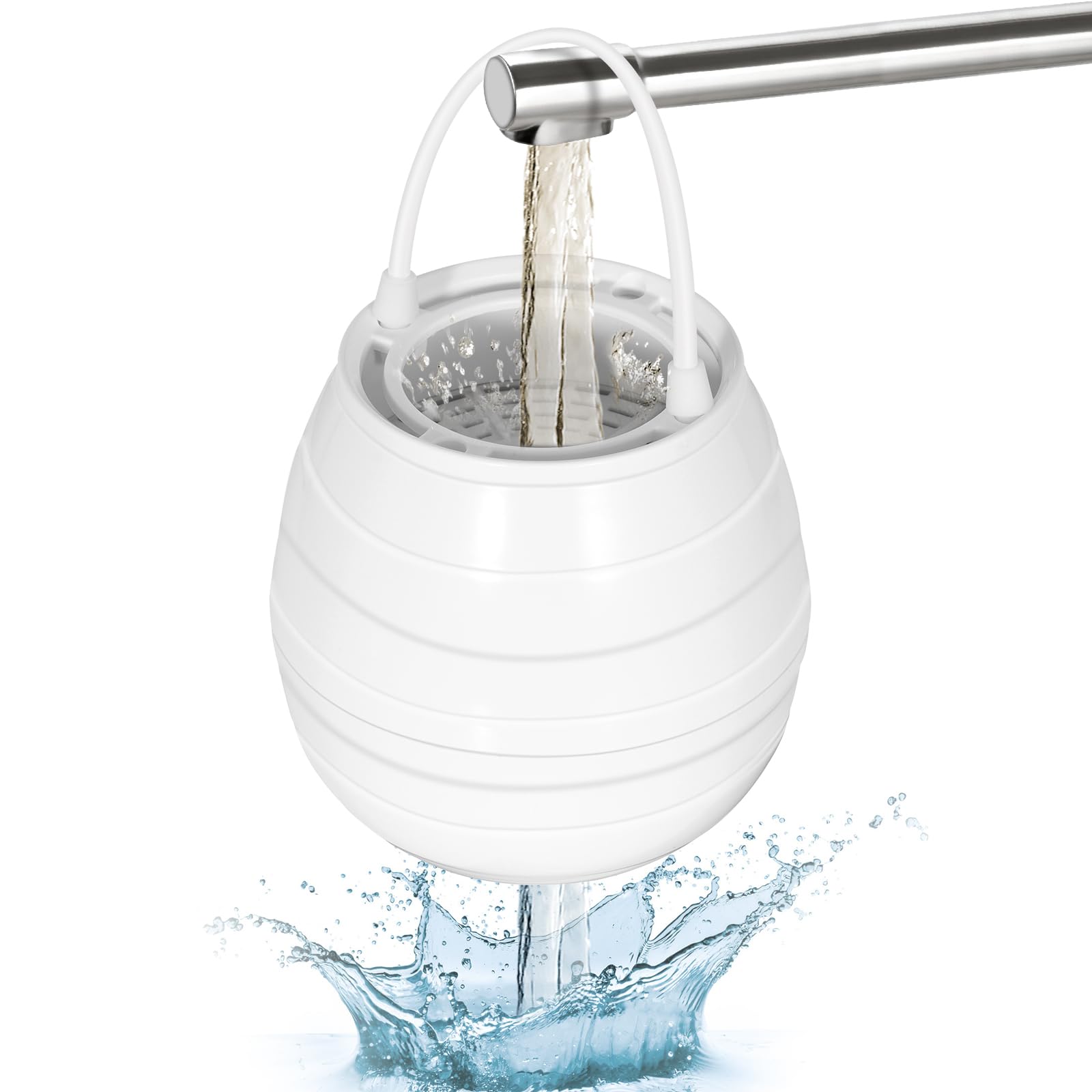 AMUSIGHT Bath Filter for Tub, 10 Stages Bathtub Water Filter, 5,000 Gallons of Filteration, Bath Filter Removes Chlorine&Heavy Metal, Improve Skin and Hair Condition, BPA Free