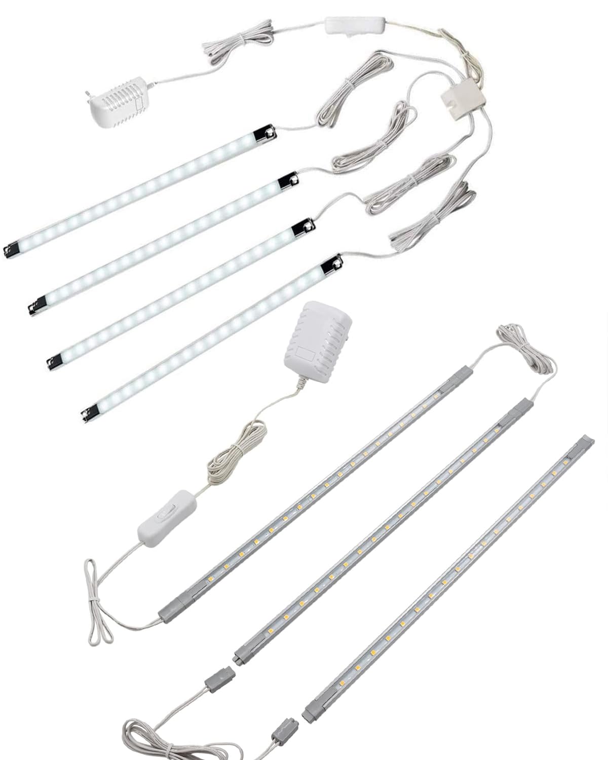 Cefrank(4) Strip Light Bars and 3 x 14'' Linkable LED Bars