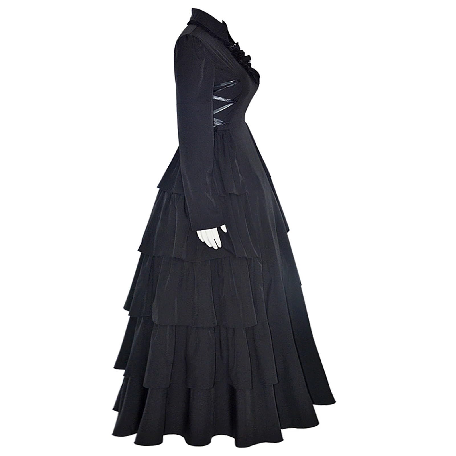 Disfraz Medieval Mujer Vestidos Medievales Dress Epoca Traje Victoriana Grande Vikingo Ropa Hechicera Trajes Halloween Talla Bruja Disfraces Women Vestido