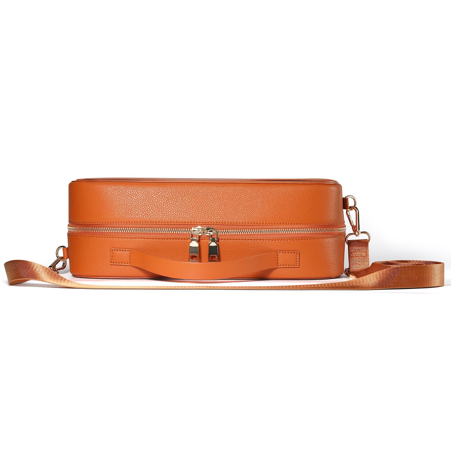 Borsa di stoccaggio per gli occhiali Vision Pro per la realtà virtuale, borsa antiurto per il trasporto a spalla, borsa da viaggio di grande spazio, custodia portatile per lo stoccaggio (Marrone)