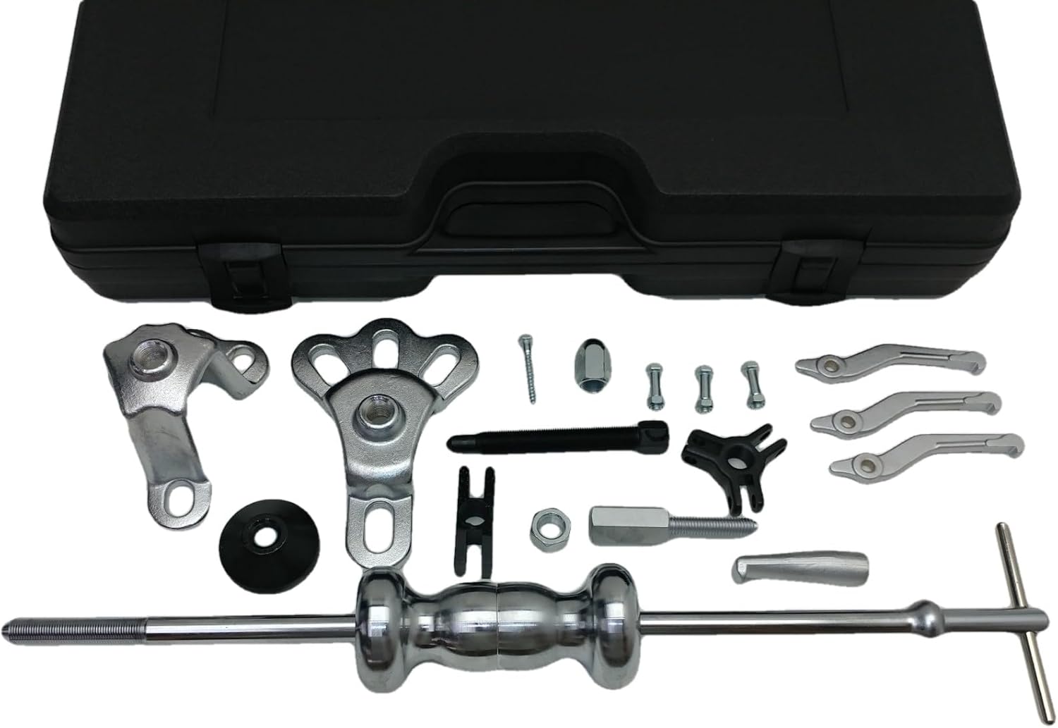 5lb Professional Slide Hammer Set, Multiple Pullers, Chrome Plated Shaft, 3 or 2 Way Jaw. Bearing Body Dent Pilot Blind Hole Puller. JL Missouri Parts & Misc.