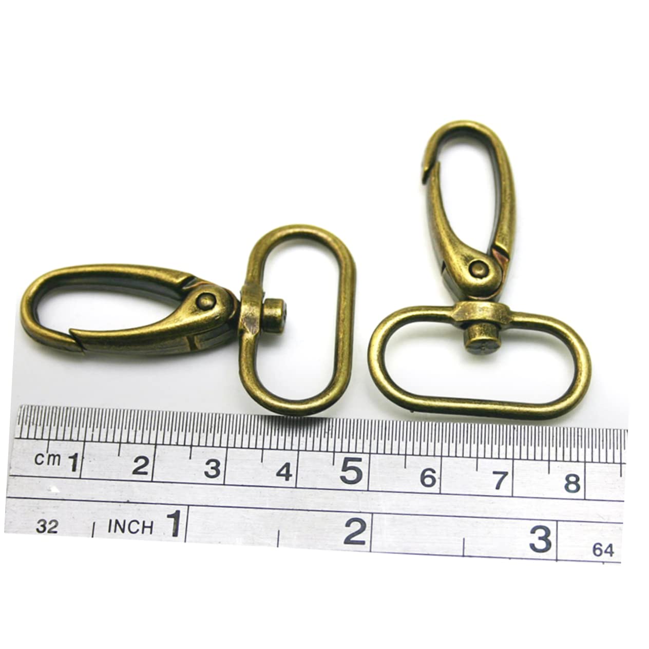 AUTSUPPL 20pcs Swivel Trigger Hook Lobster Clasp Swivel Keychain Clasp Swivel Snap Hook Swivel Hook Swivel Lobster Claw Clasps Swivel Lobster Hooks Push Gate Snap Hook Snap Hook for Bag