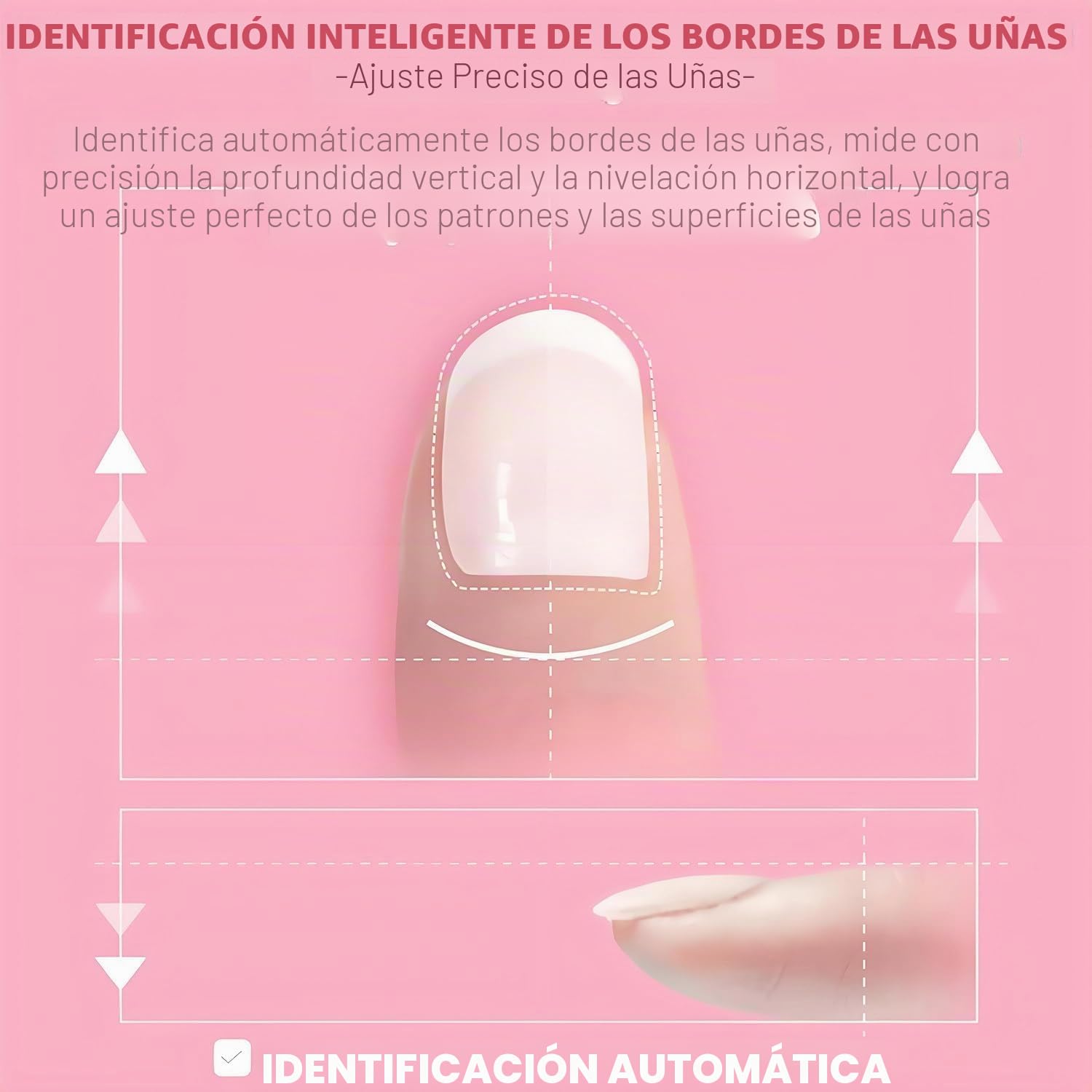 Impresora 3D para decoración de uñas, máquina de impresión de uñas DIY con control de aplicación, alta resolución de 4800 ppp, reconocimiento automático de forma de uñas y dibujo rápido 10S