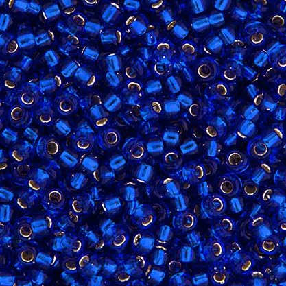 6/0 Cobalt Silver Lined 250Gms Bulk Bag of Japanese Glass Beads