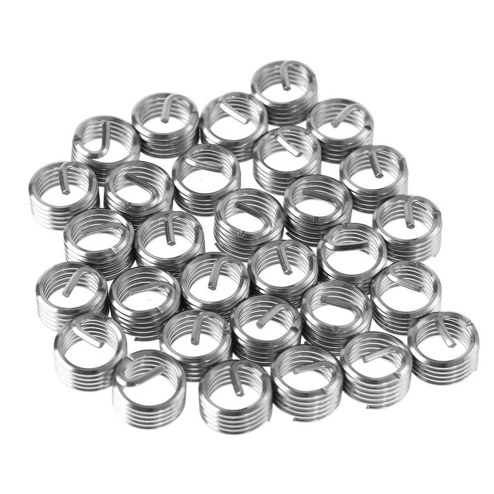 Insert de réparation de filetage, 10 pièces M14 * 2 * 1D ~ 2.5D fil acier inoxydable 304 manchon, Inserts M14(M14x2x1D)