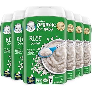 Amazon.com: Earth's Best Organic Infant Cereal, Rice Cereal ...