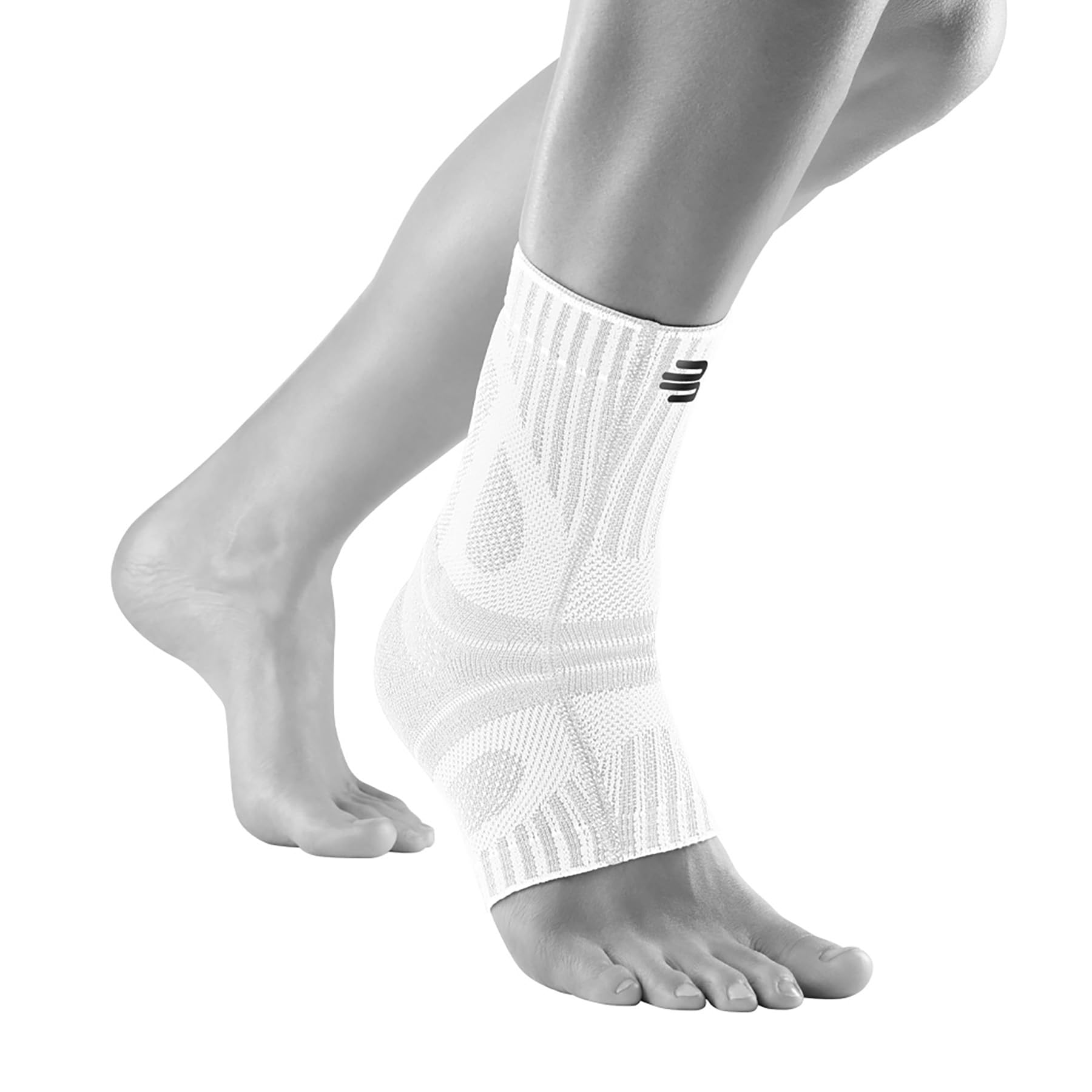 Bauerfeind Sports Achilles Support - Relieves the achilles tendon while running, jumping, and moving - All White, Medium