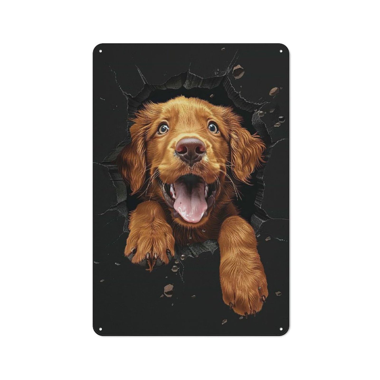 Junmoney Style-7 Chesapeake Bay Retriever Retro Tin Wall Plaque 30X20cm For Hobby Room Or Studio, For Garage, Workshop And Man Cave Decoration