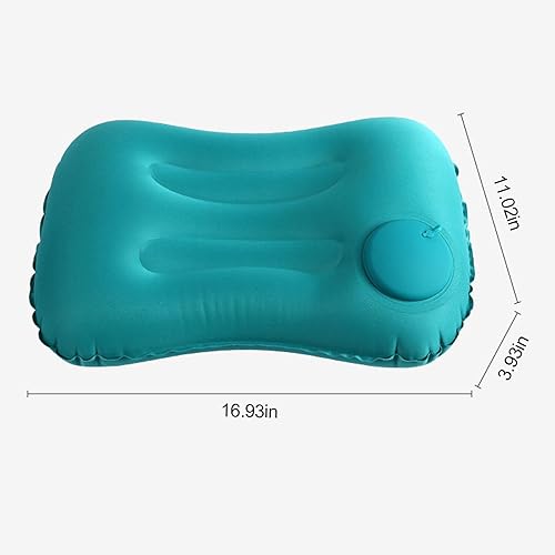 Miniatura 2 de Almohada inflable ultraligera para acampar, comprimible, compacta, cómoda, ergonómica para dormir, mochileros, senderismo, playa