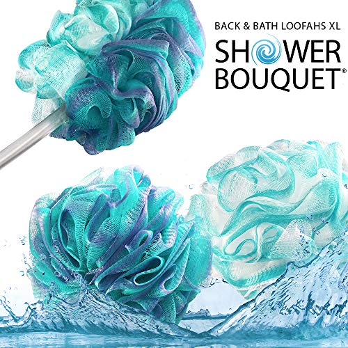 image for Shower Bouquet 2-Side-Loofah-Back-Scrubber & Bath-Sponges by-Shower-Bo