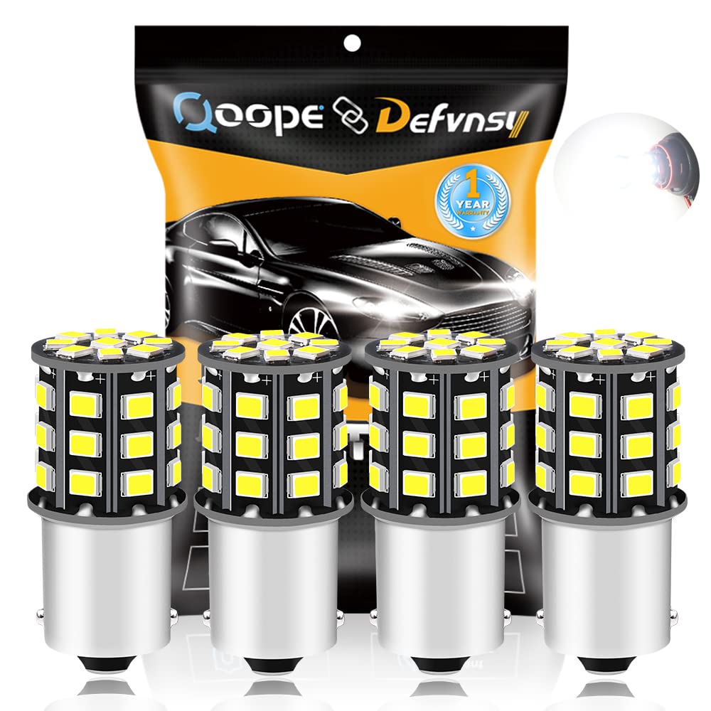 Defvnsy P21W 1156 BA15S Lampadina LED, Estremamente Luminoso Bianco 12V-24V Senza Polarità 1141 1003 7506 Lampadine Auto, 33SMD 2835 Lampadina Per Luci Di Backup, Luci Di Stop, Luci Di Guida